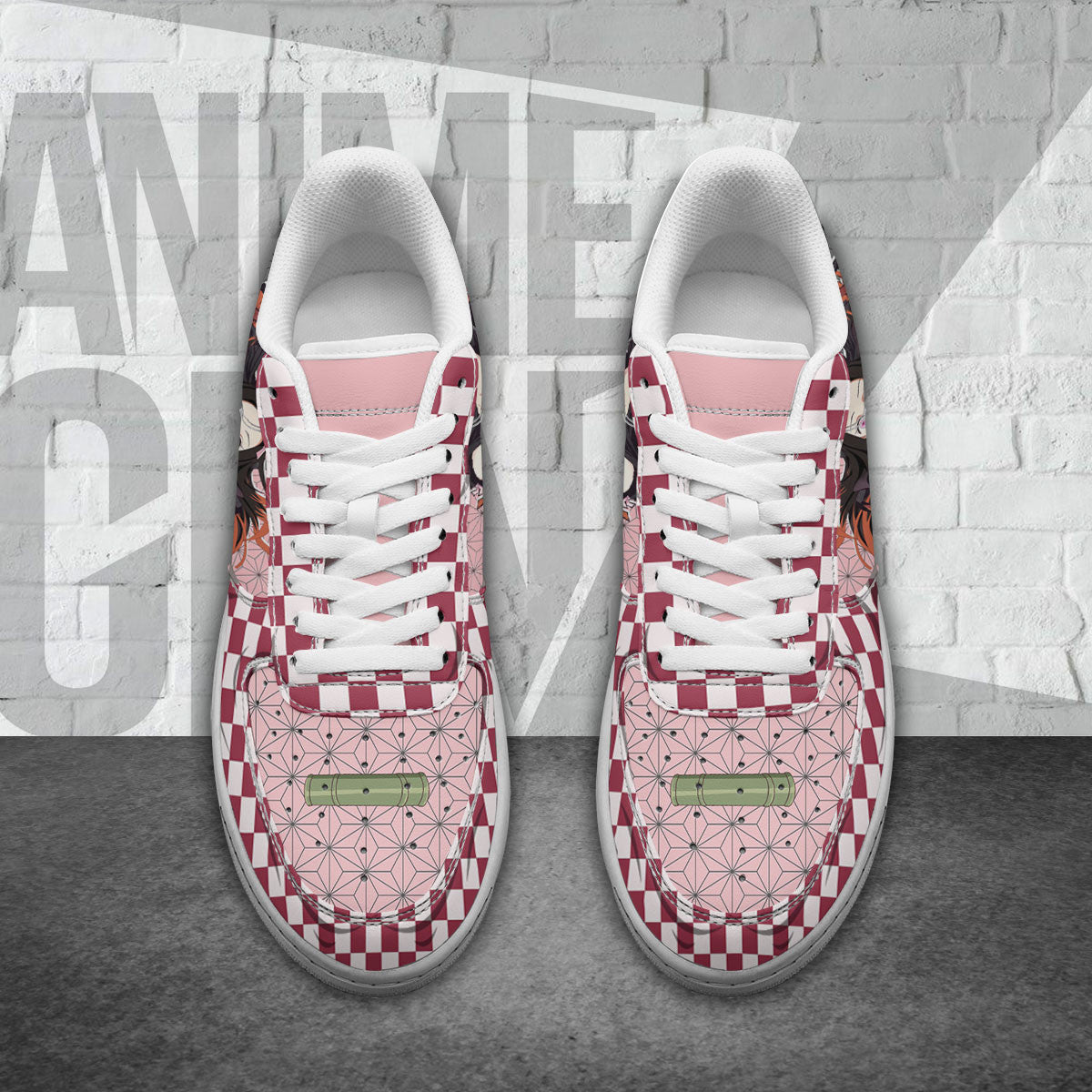 Demon Slayer Nezuko symbol Air Sneakers Custom Anime Shoes