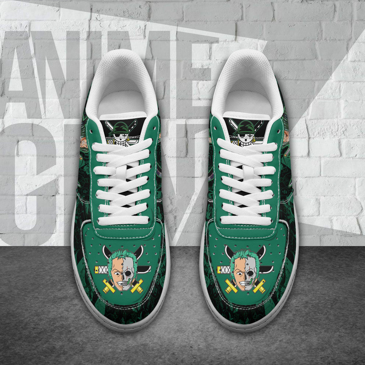 One Piece Roronoa Zoro Air Sneakers Custom Anime Shoes
