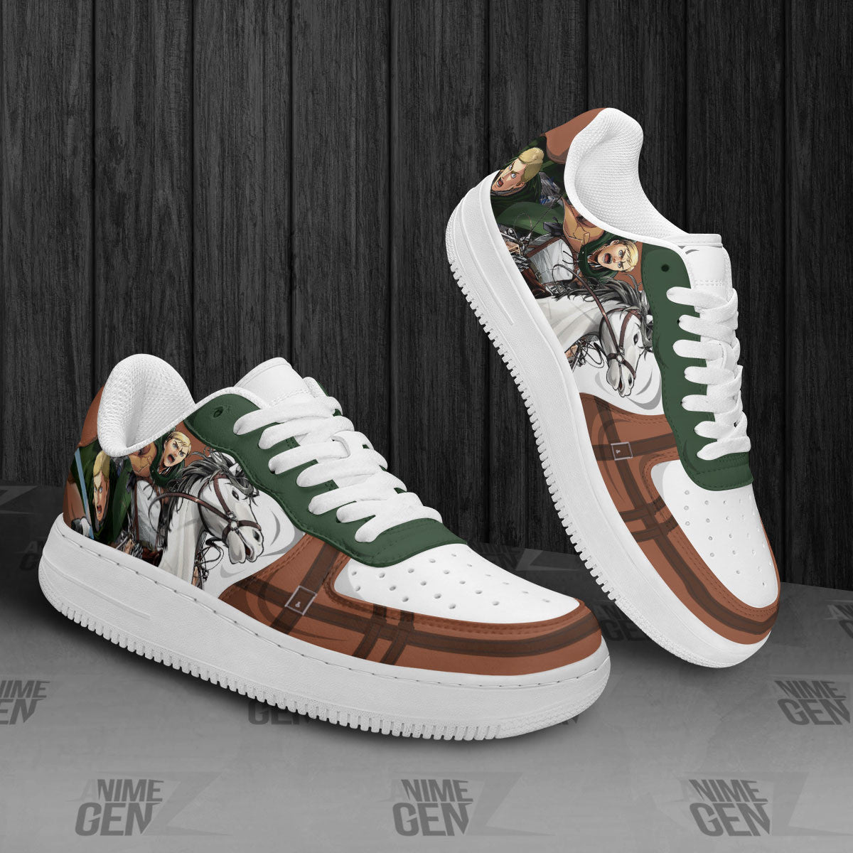 Attack On Titan Erwin Smith Air Sneakers Custom Anime Shoes