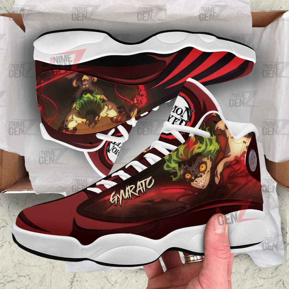 Demon Slayers Gyutaro Air Jordan 13 Custom Anime Shoes