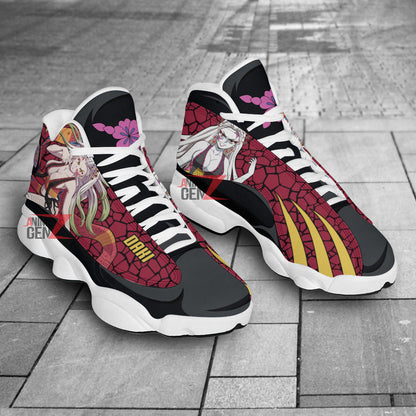 Demon Slayers Daki Air Jordan 13 Custom Anime Shoes
