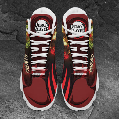 Demon Slayers Gyutaro Air Jordan 13 Custom Anime Shoes