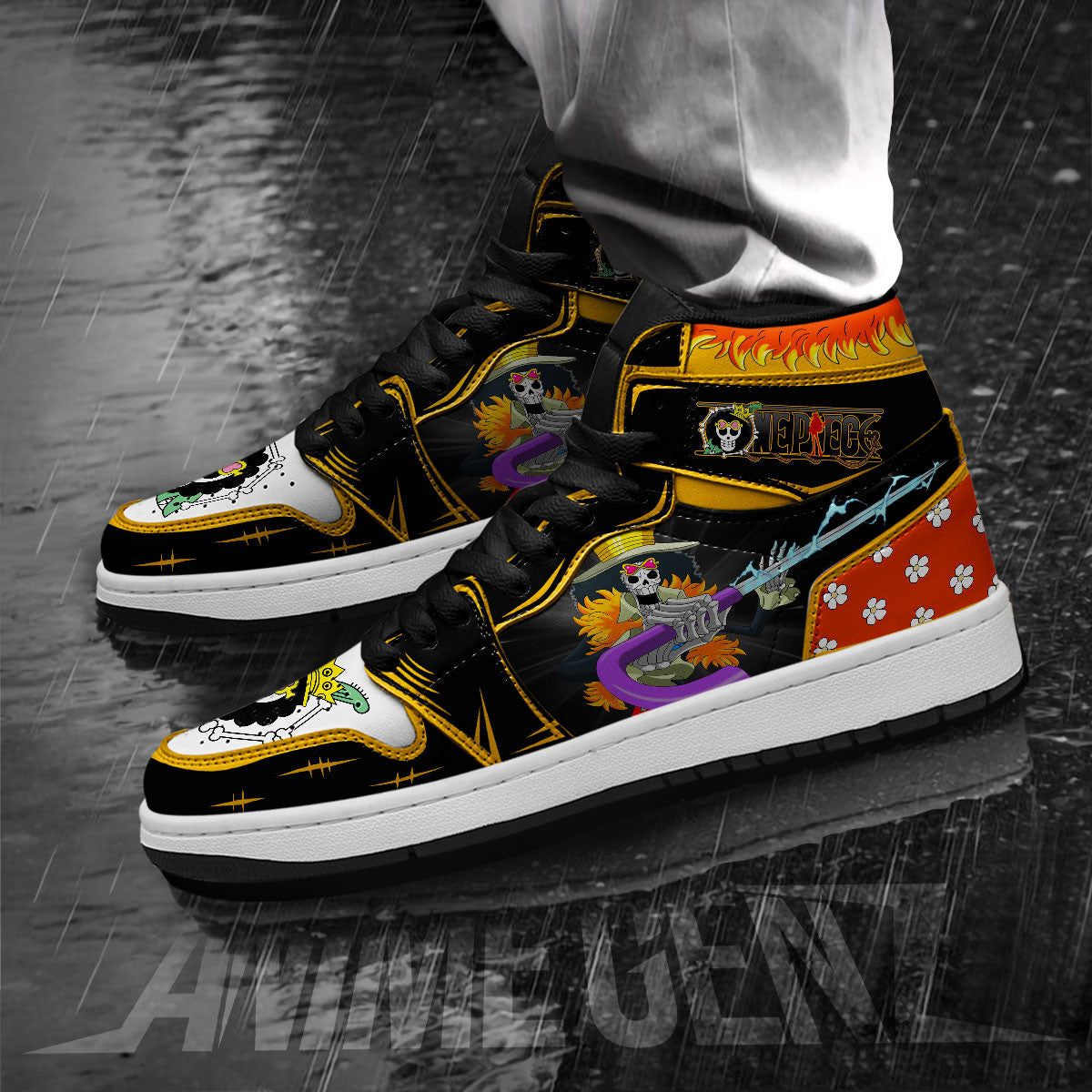 One Piece Brook JD Sneakers Custom Anime Shoes