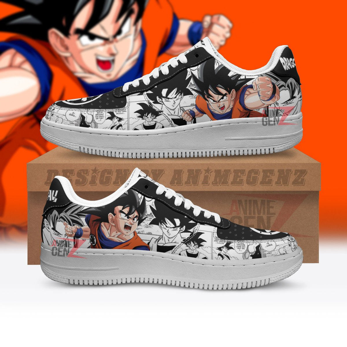 Dragon Ball Goku Sneakers Air Sneakers Custom Anime Shoes