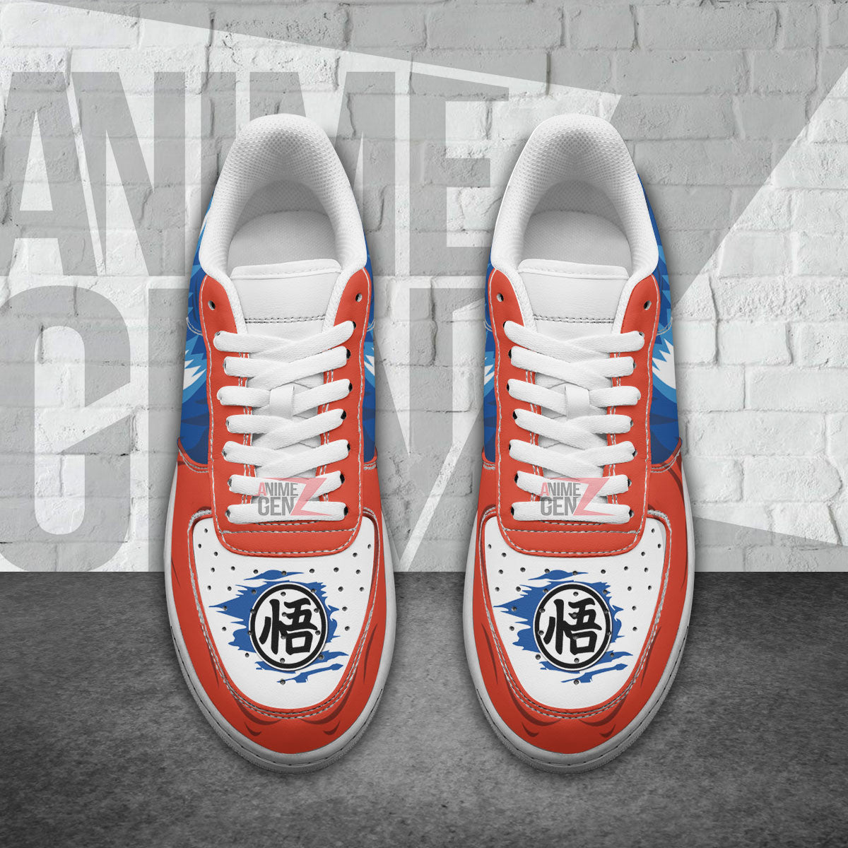 Dragon Ball Goku Super Saiyan Blue Air Sneakers Custom Anime Shoes