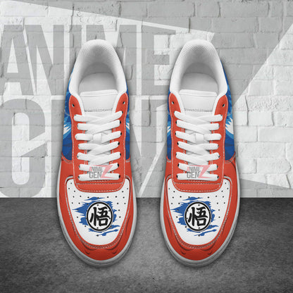 Dragon Ball Goku Super Saiyan Blue Air Sneakers Custom Anime Shoes
