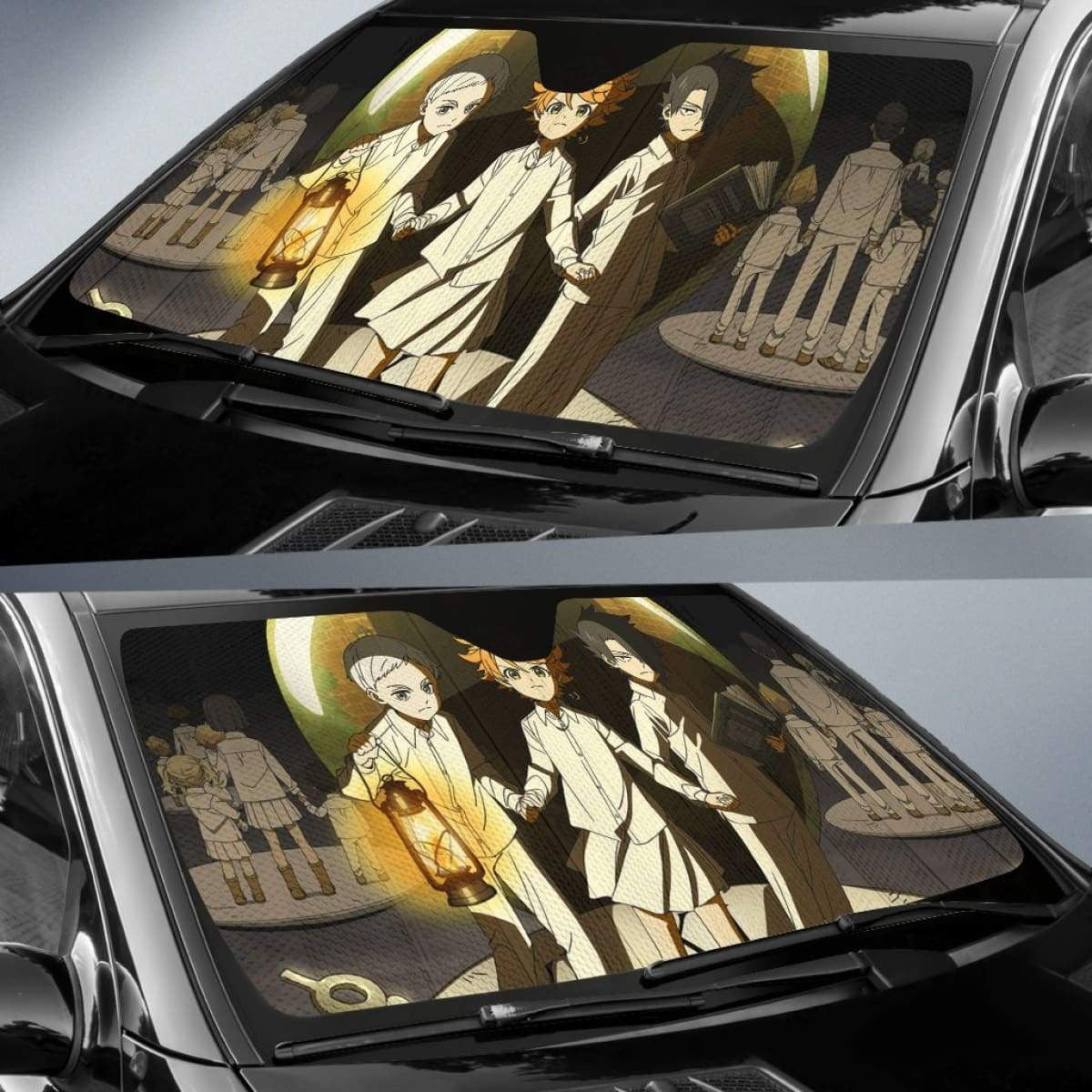 Promised Neverland Dark Car Auto Sunshade Anime Universal Fit