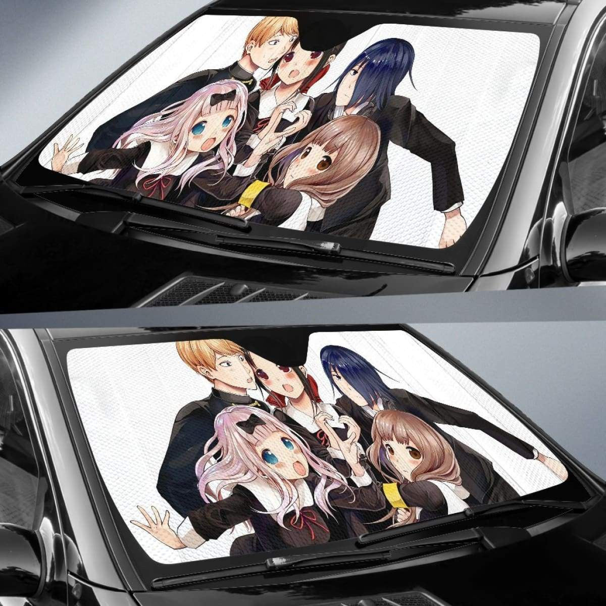 Kaguya Sama_Love Is War Funny Car Auto Sunshade Anime Universal Fit