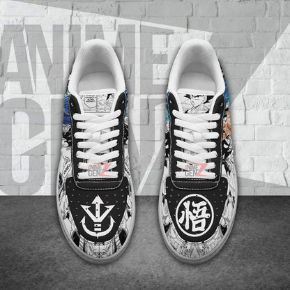 Dragon Ball Goku Vegeta Blue Sneakers Air Sneakers Custom Anime Shoes