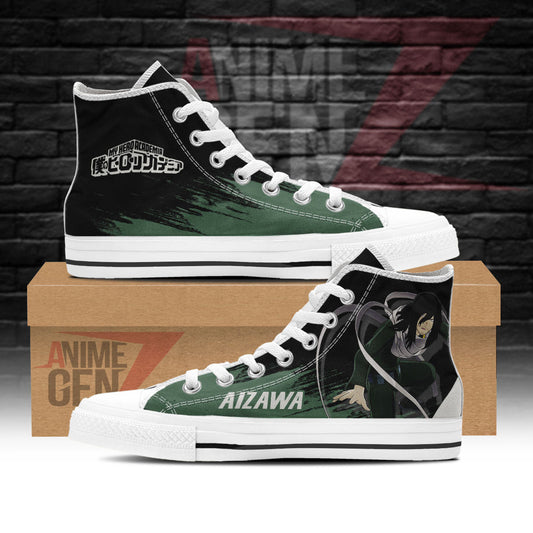 BNHA Shota Aizawa High Top Shoes Custom Anime Sneakers