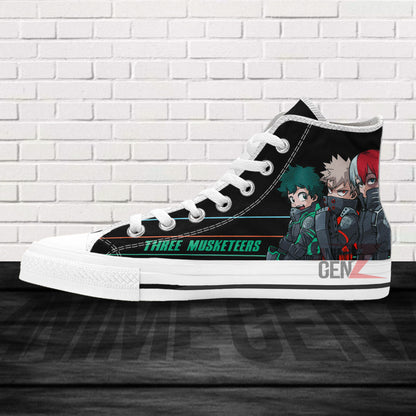 BNHA Three Musketeers High Top Shoes Custom Anime Shoes