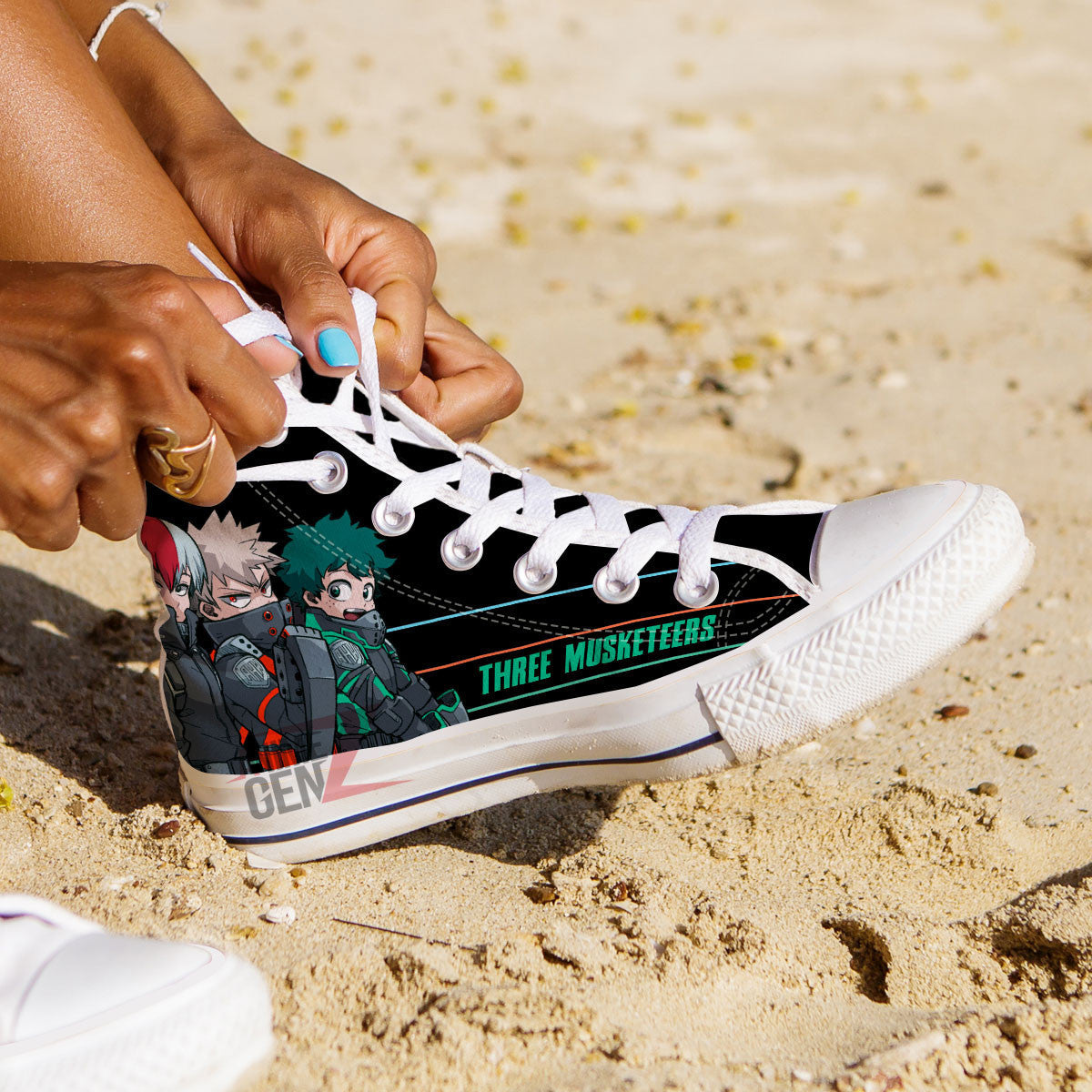 BNHA Three Musketeers High Top Shoes Custom Anime Shoes