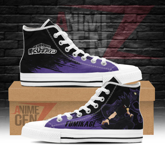 BNHA Tokoyami Fumikage High Top Shoes Custom Anime Sneakers