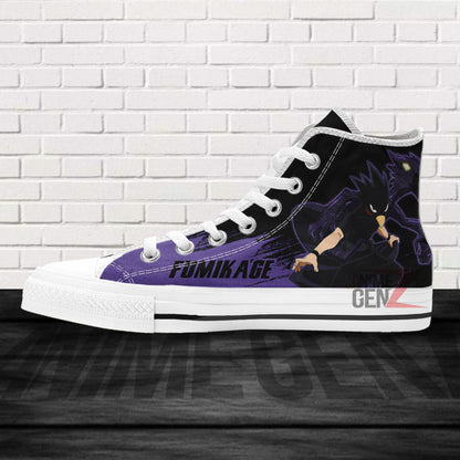 BNHA Tokoyami Fumikage High Top Shoes Custom Anime Sneakers