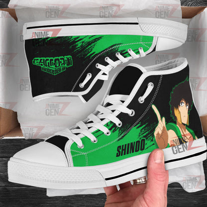 BNHA Yo Shindo High Top Shoes Custom Anime Shoes