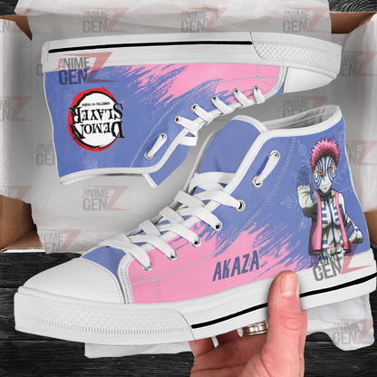 Demon Slayer Akaza High Top Shoes Custom Anime Shoes
