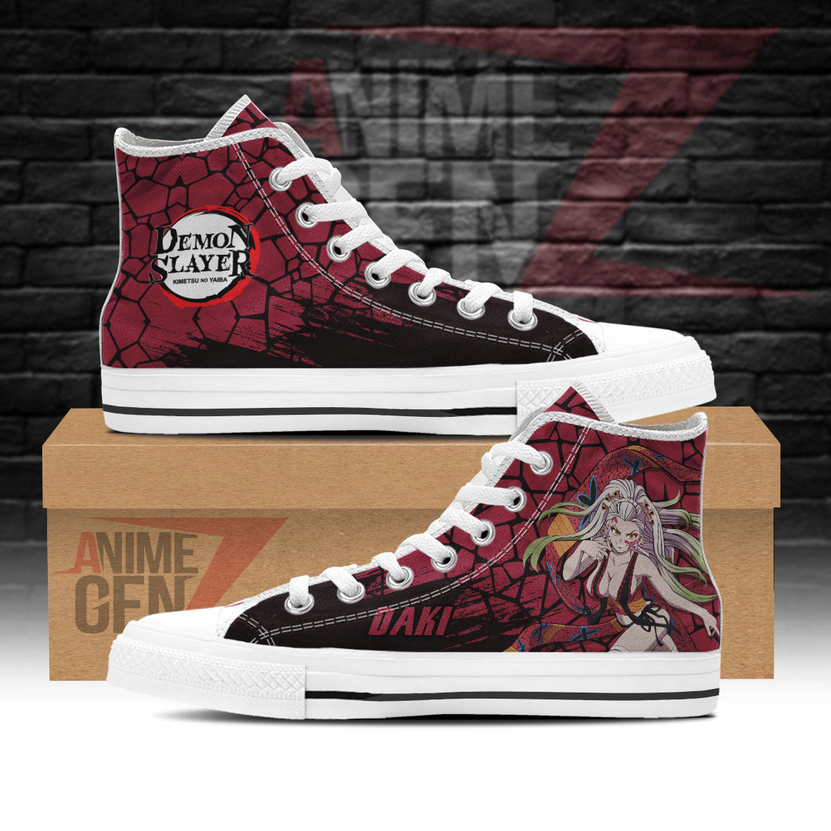 Demon Slayer Daki High Top Shoes Custom Anime Shoes