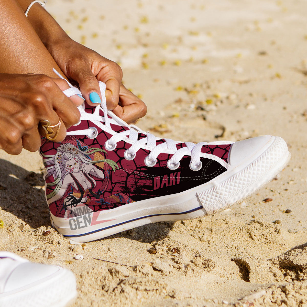 Demon Slayer Daki High Top Shoes Custom Anime Shoes