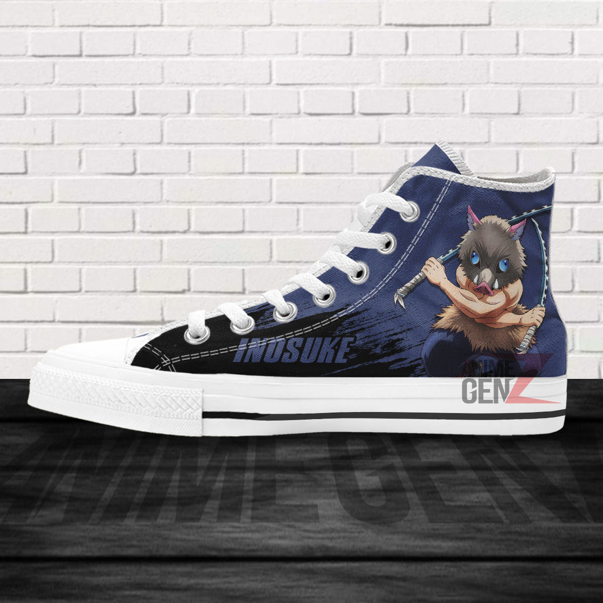 Demon Slayer Inosuke High Top Shoes Custom Anime Shoes