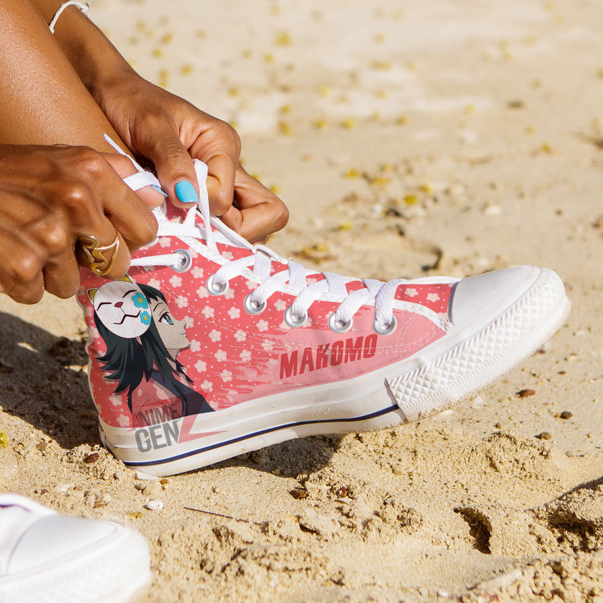 Demon Slayer Makomo High Top Shoes Custom Anime Shoes