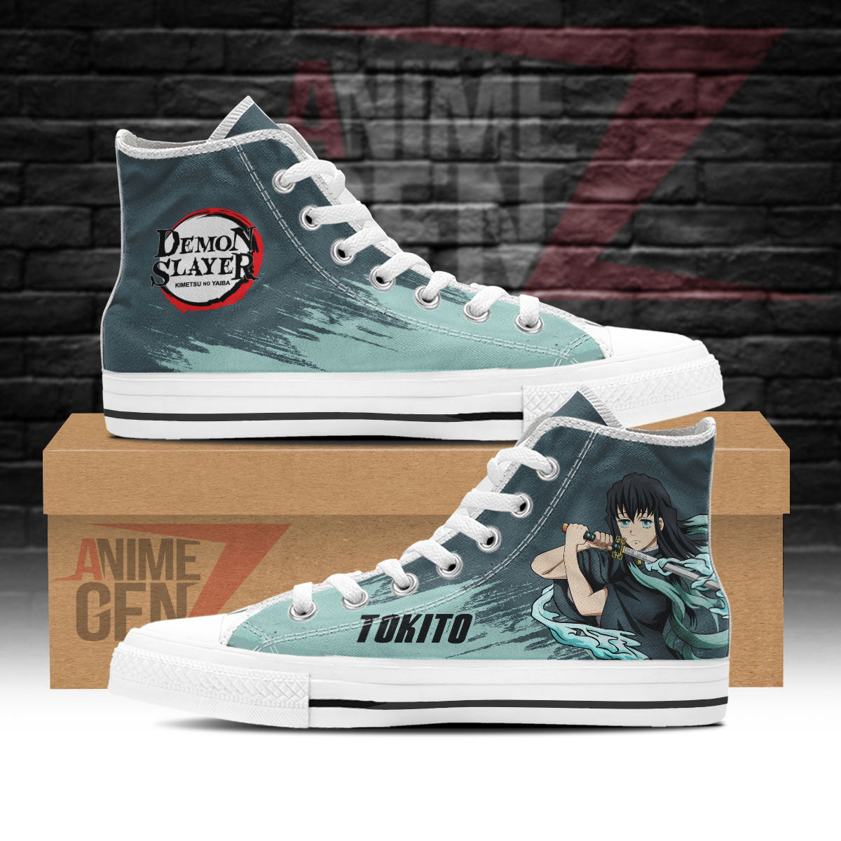 Demon Slayer Miuchiro Tokito High Top Shoes Custom Anime Shoes
