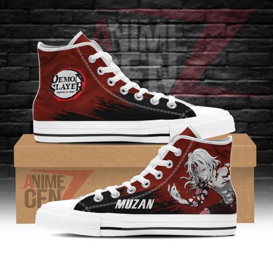 Demon Slayer Muzan High Top Shoes Custom Anime Shoes