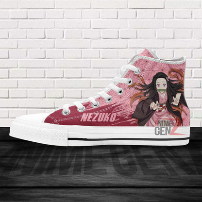 Demon Slayer Nezuko High Top Shoes Custom Anime Shoes