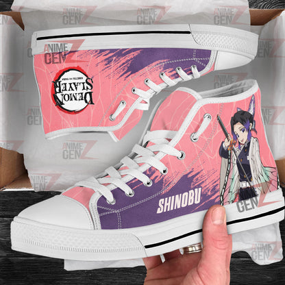 Demon Slayer Shinobu High Top Shoes Custom Anime Shoes