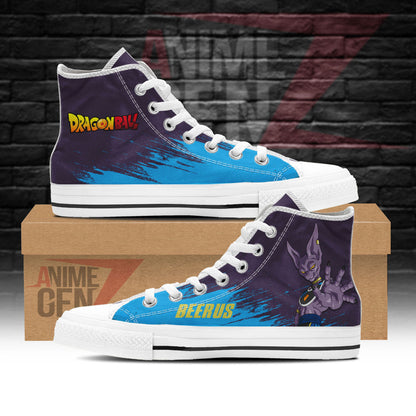 Dragon Ball Beerus High Top Shoes Custom Anime Sneakers
