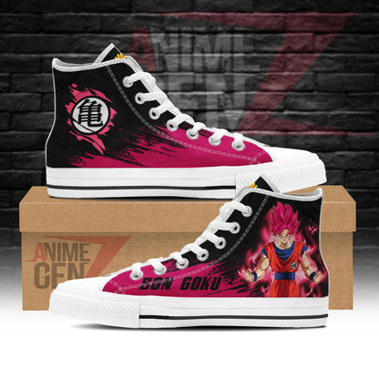 Dragon Ball Goku God High Top Shoes Custom Anime Sneakers