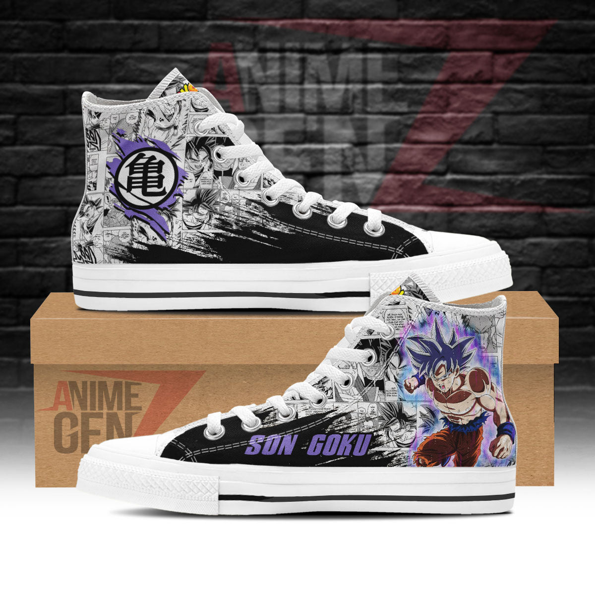 Dragon Ball Goku Ultra Instinct High Top Shoes Custom Anime Sneakers