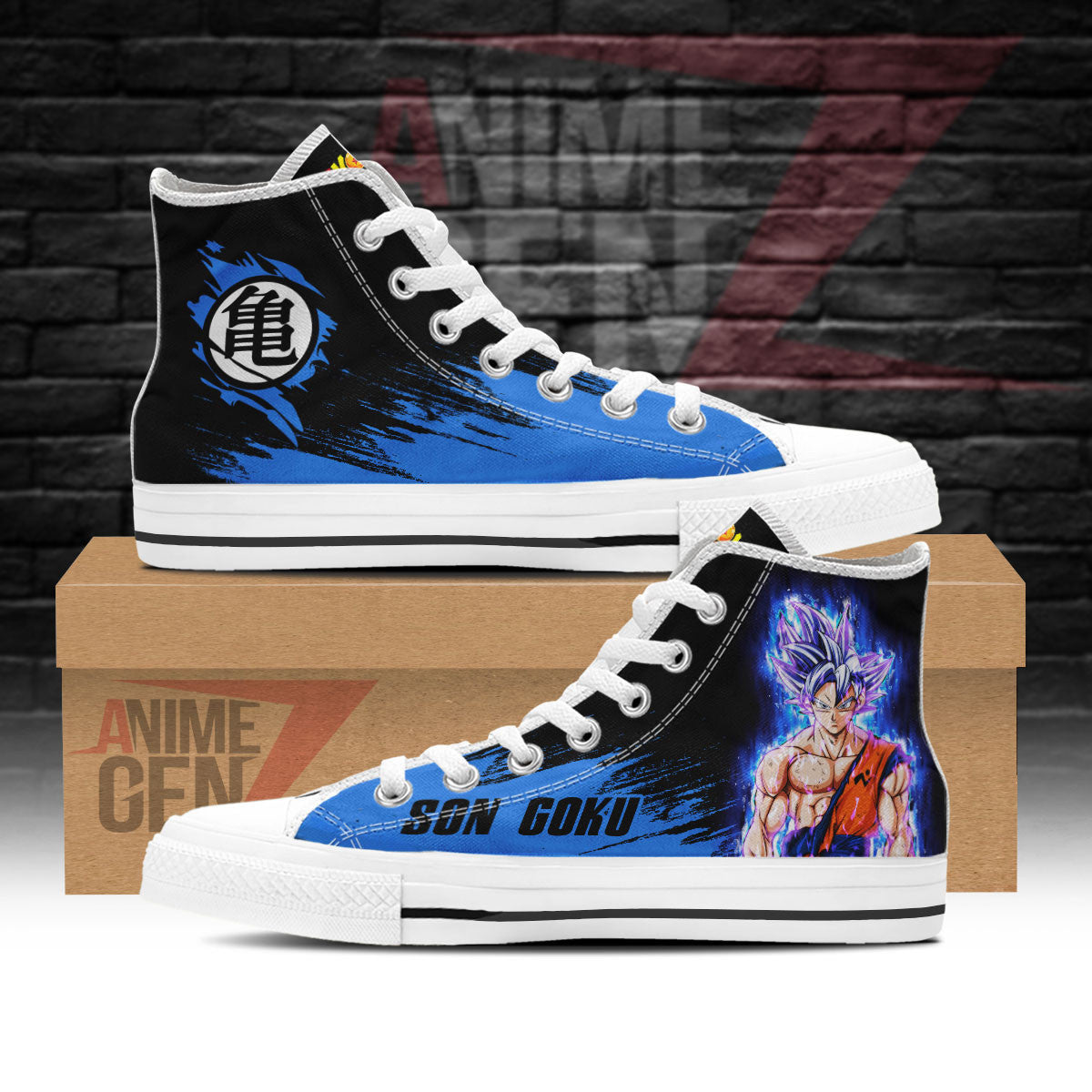 Dragon Ball Goku Ultra Instinct Top Shoes Custom Anime Sneakers