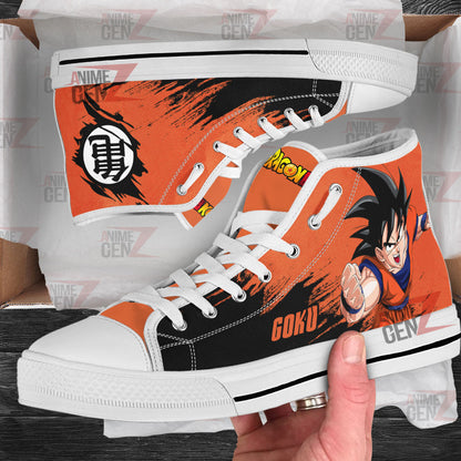 Dragon Ball Son Goku High Top Shoes Custom Anime Sneakers