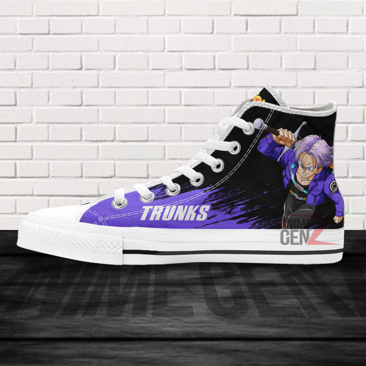 Dragon Ball Trunks High Top Shoes Vegeta Super Saiyan Custom Anime Sneakers