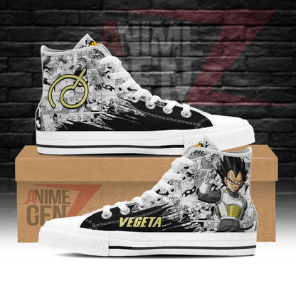 Dragon Ball Vegeta Fukkatsu High Top Shoes Custom Anime Sneakers