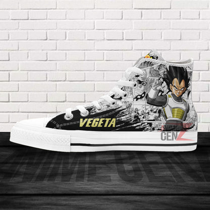 Dragon Ball Vegeta Fukkatsu High Top Shoes Custom Anime Sneakers