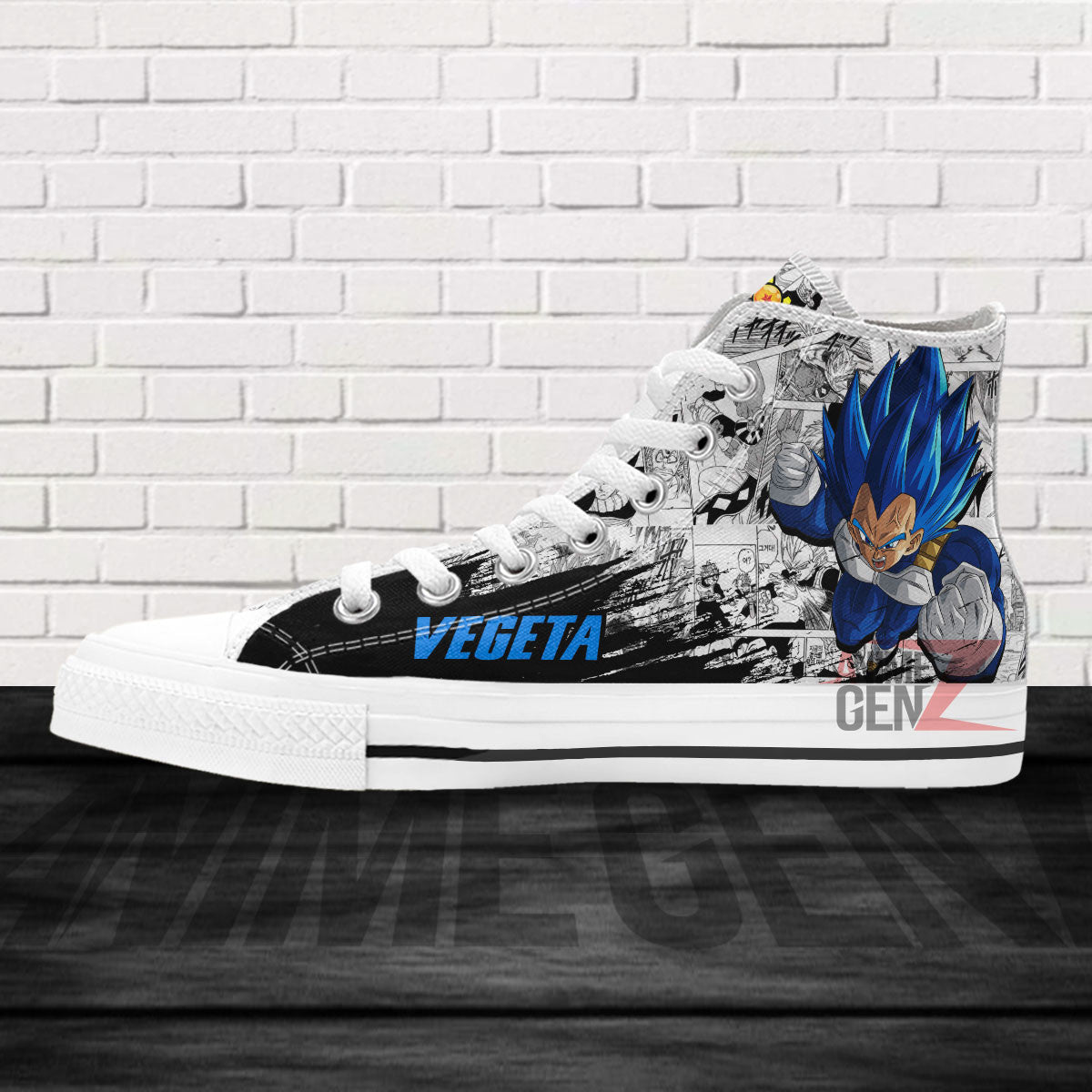 Dragon Ball Vegeta High Top Shoes Vegeta Super Saiyan Custom Anime Sneakers