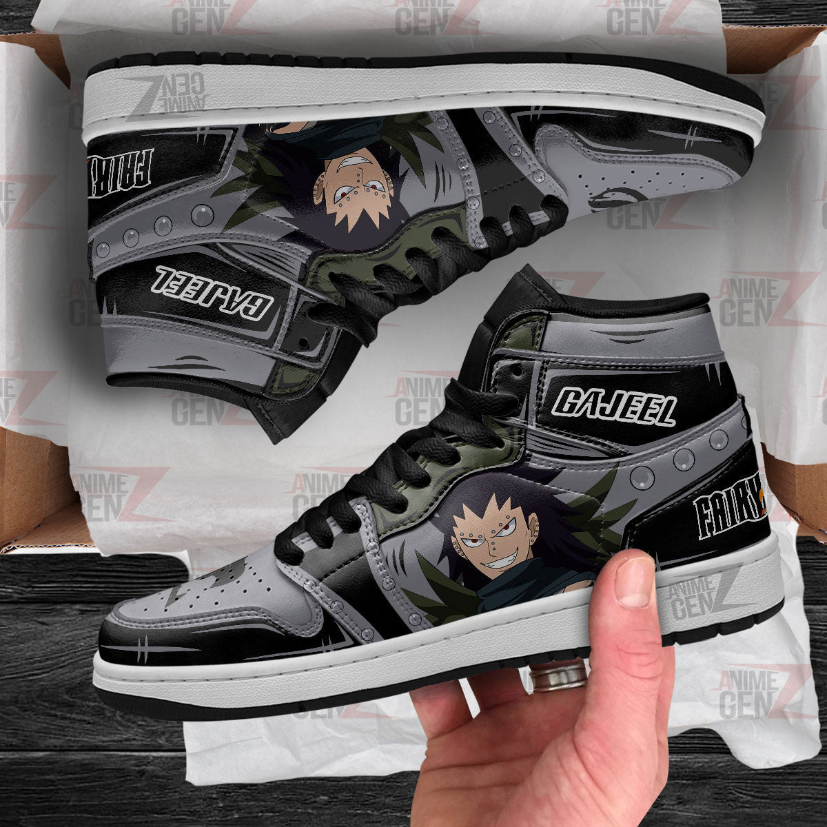 JD Sneakers Fairy Tail Gajeel Custom Anime Shoes