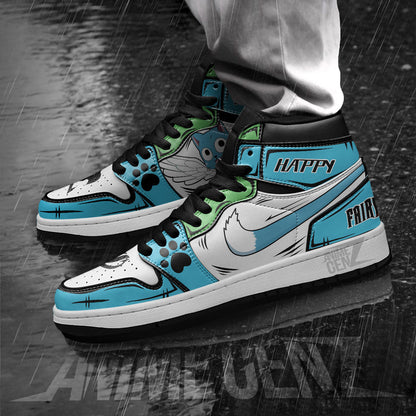 JD Sneakers Fairy Tail Happy Custom Anime Shoes