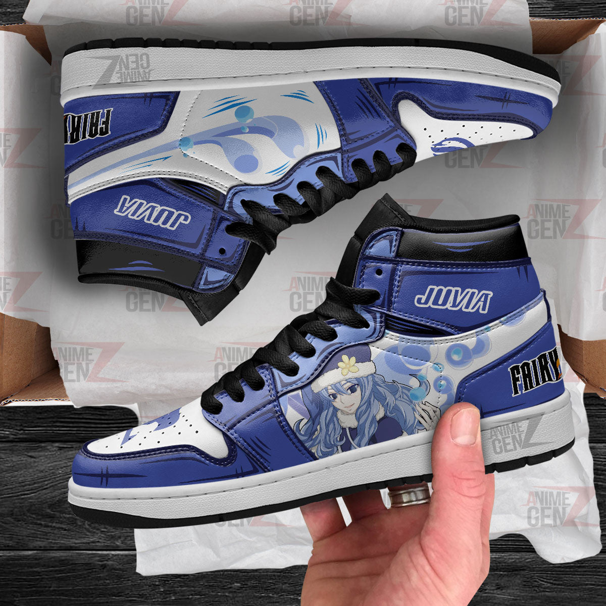 JD Sneakers Fairy Tail Juvia Custom Anime Shoes
