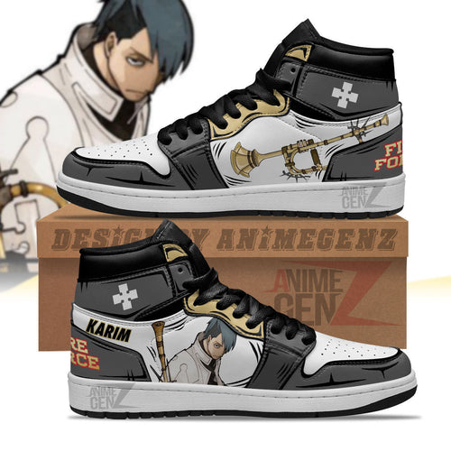 JD Sneakers Fire Force Karim Fulham Custom Anime Shoes