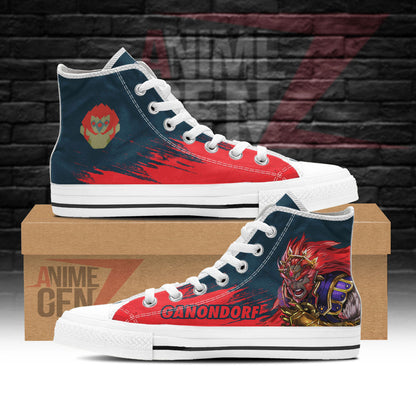 Legend Of Zelda Ganondorf High Top Shoes Custom Anime Shoes
