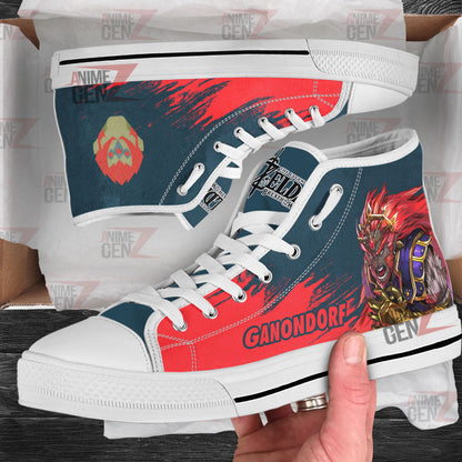 Legend Of Zelda Ganondorf High Top Shoes Custom Anime Shoes