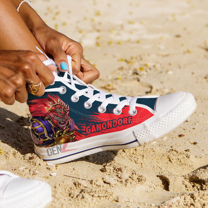 Legend Of Zelda Ganondorf High Top Shoes Custom Anime Shoes