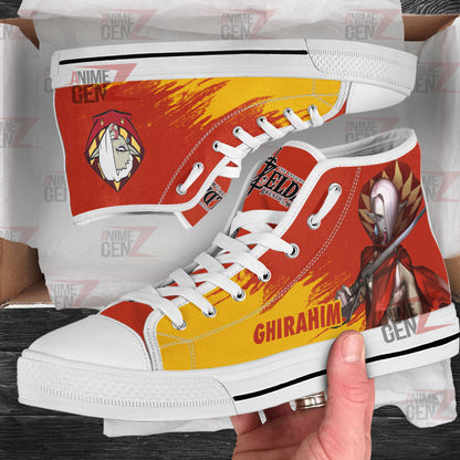 Legend Of Zelda Ghirahim High Top Shoes Custom Anime Shoes