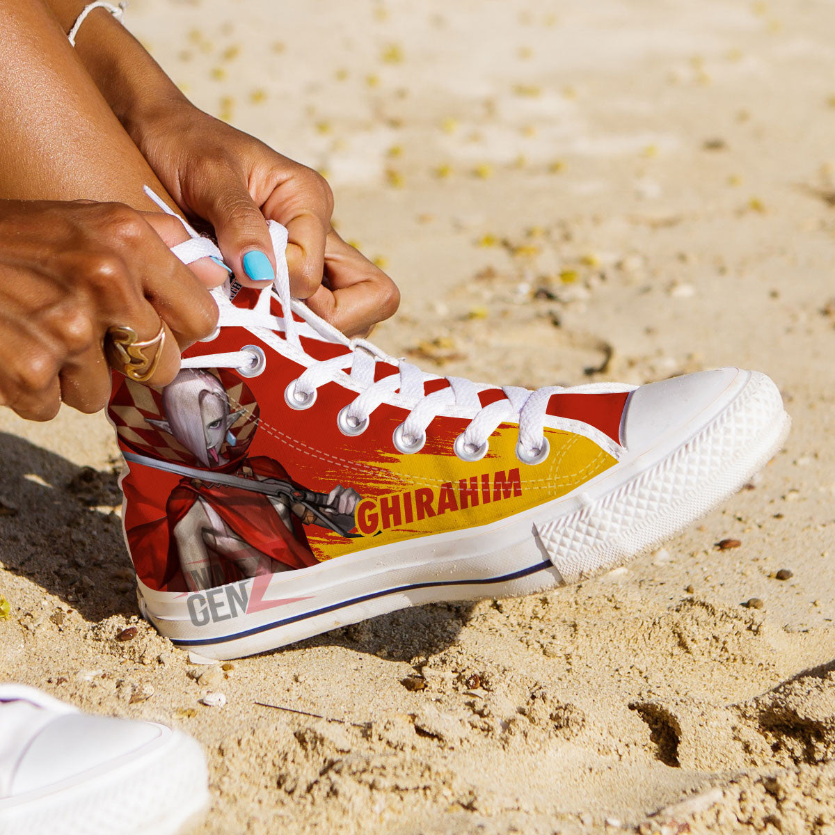 Legend Of Zelda Ghirahim High Top Shoes Custom Anime Shoes