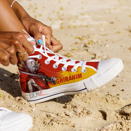 Legend Of Zelda Ghirahim High Top Shoes Custom Anime Shoes