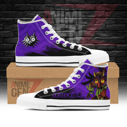 Legend Of Zelda Skull Kid High Top Shoes Custom Anime Shoes