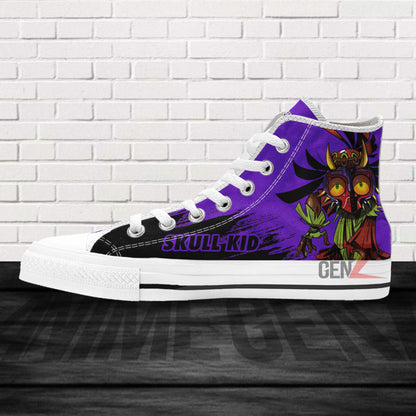 Legend Of Zelda Skull Kid High Top Shoes Custom Anime Shoes
