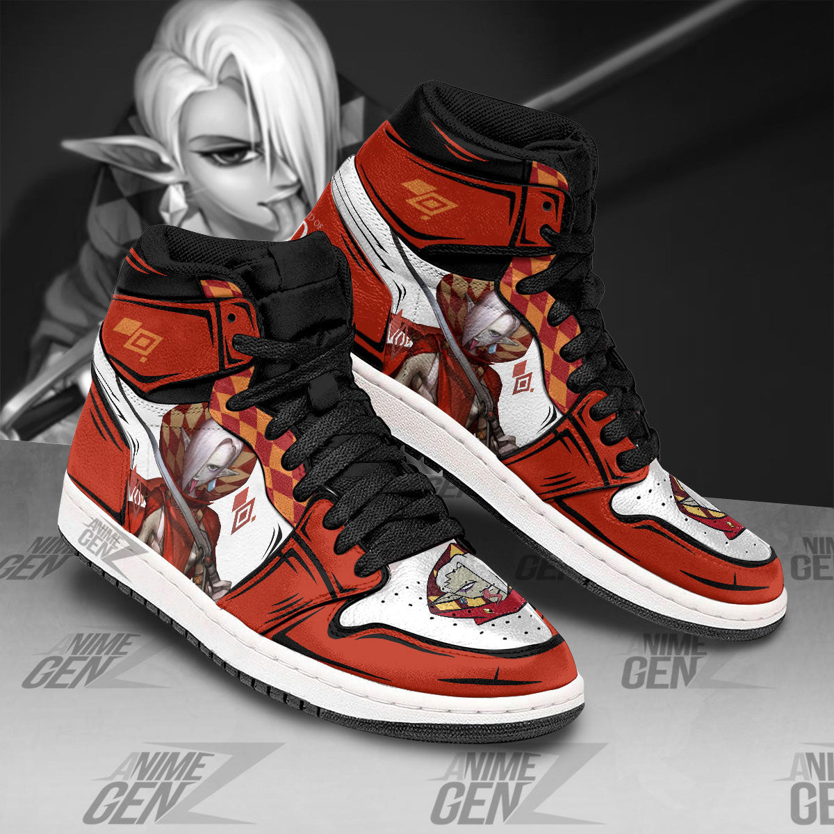 Legend Of Zelda Ghirahim JD Sneakers Custom Anime Shoes